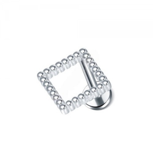 Piercing Labret Modelo 57 Rosca Interna Aço 316L
